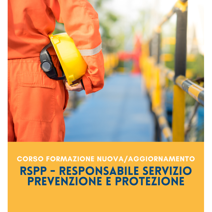 CORSO DI AGGIORNAMENTO PER RSPP (40 ORE) - ASR 17/04/2025 e-learning