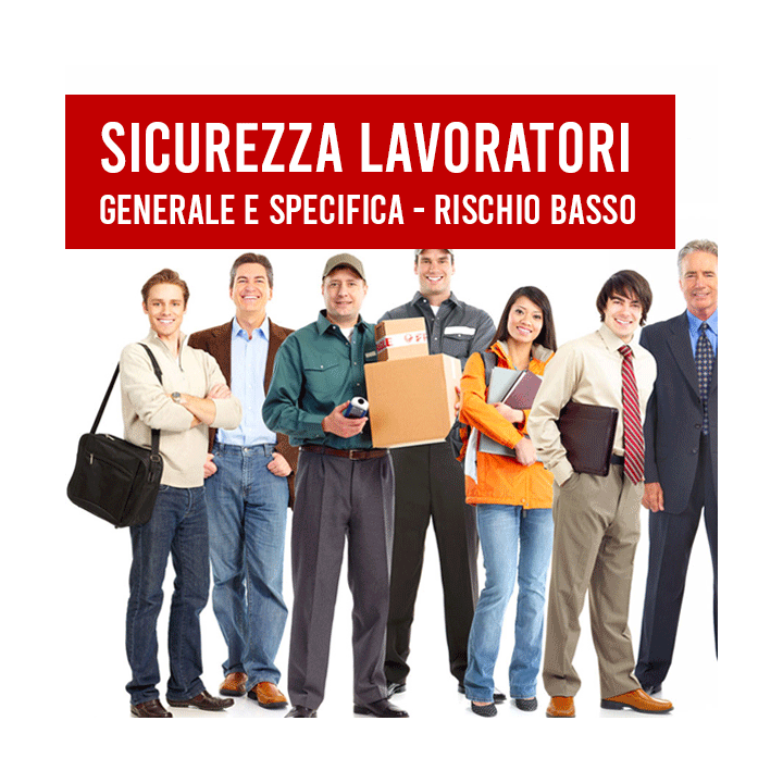 CORSO DI FORMAZIONE PER LAVORATORI - GENERALE E SPECIFICA RISCHIO BASSO (8 ORE) - ASR 17/04/2025  e-learning